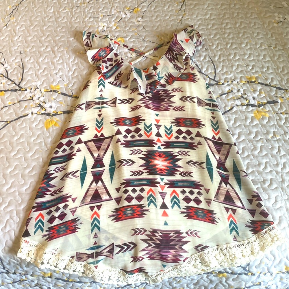 Aztec Print Dress
